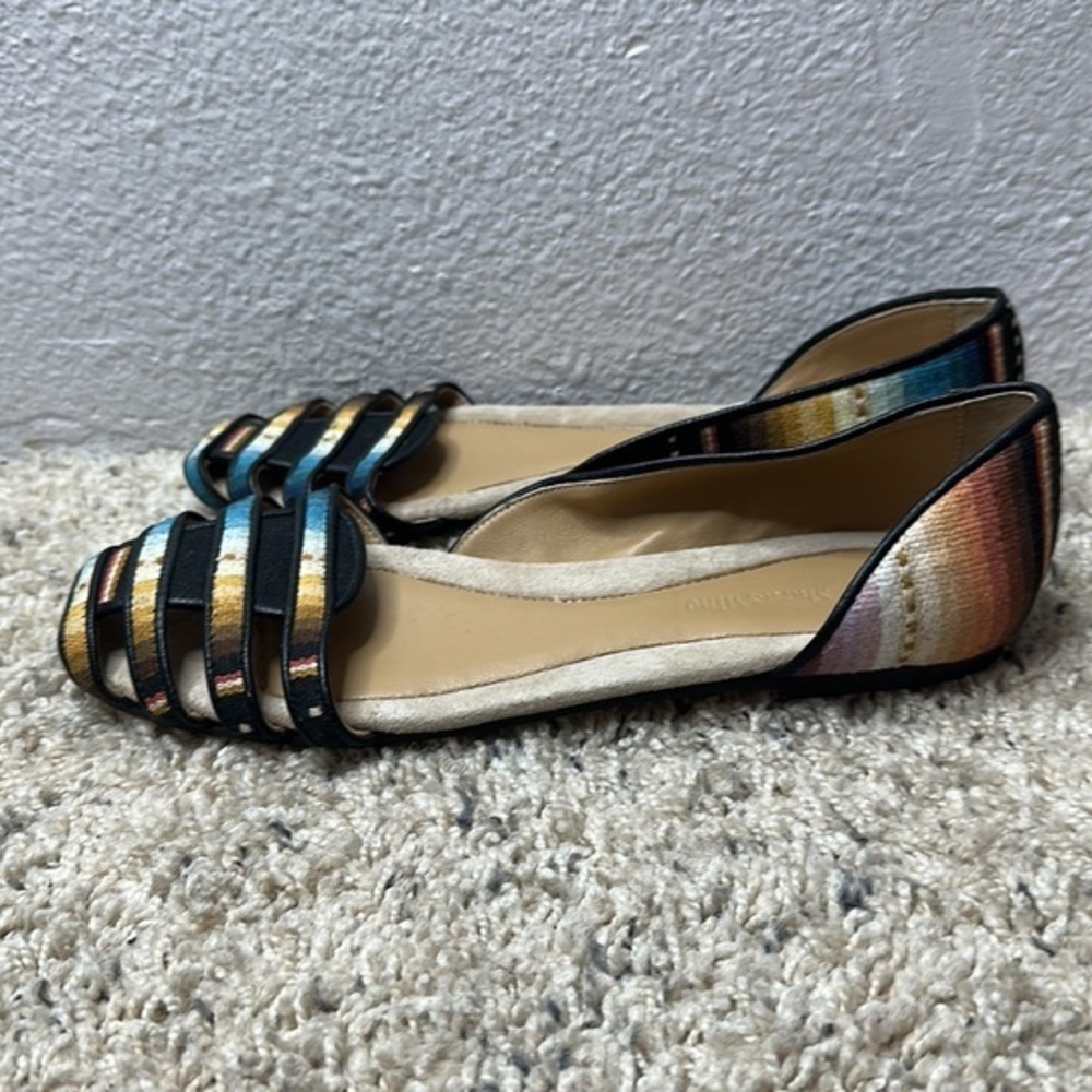 Mara & Mine Southwest Tribal Print Sandal Flats Size 7 NWOB